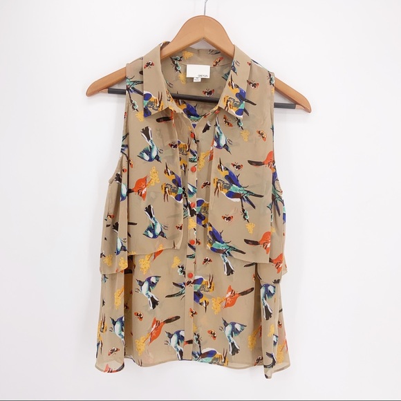 Anthropologie Tops - Anthropologie Greylin Sleeveless Bird Top